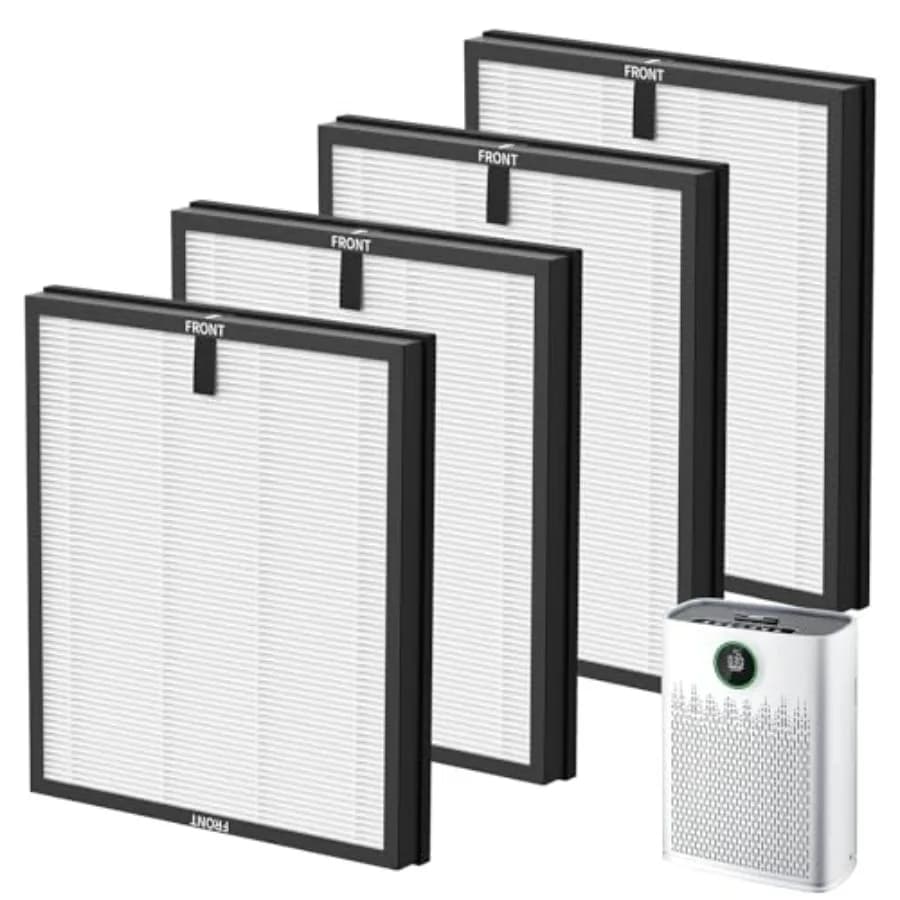 Filtro di Ricambio HAP603 Compatibile con Purificatore d'Aria ECOSELF HAP603/HAP603WF, Filtro Sostitutivo per Purificatori d'Aria Domestici di Grandi Dimensioni