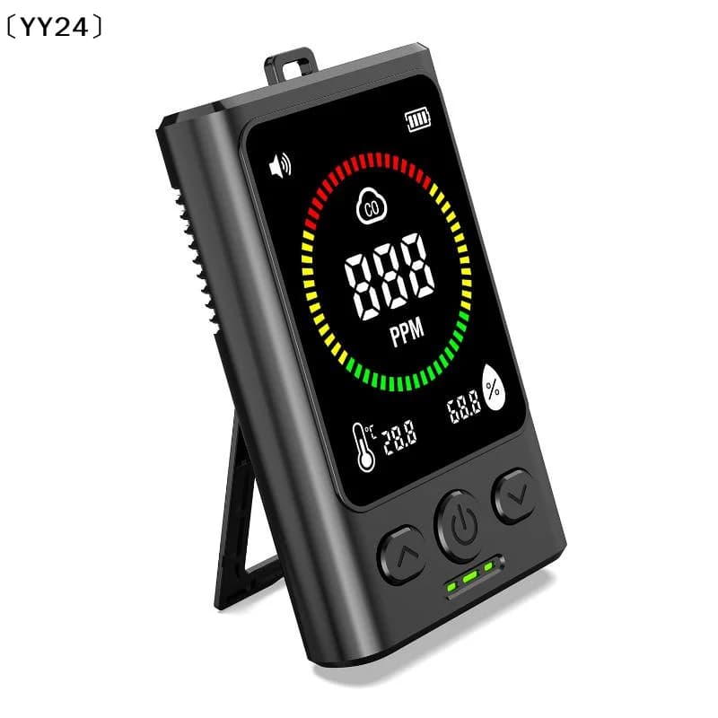 Rilevatore di monossido di carbonio portatile 3 in 1, allarme digitale ricaricabile per monossido di carbonio, adatto per case, garage, uffici〔YY24〕