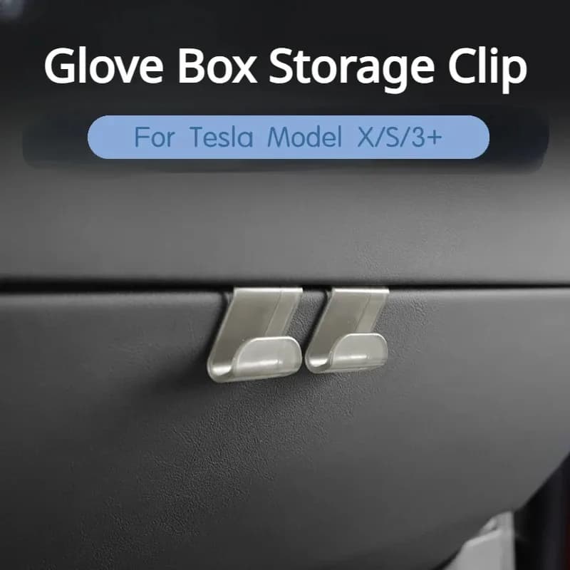 Gancio portaoggetti per vano portaoggetti Tesla Model X/S/3+ Highland, supporto per ombrello e borsa, accessori interni auto ModelX ModelS 2023-2025