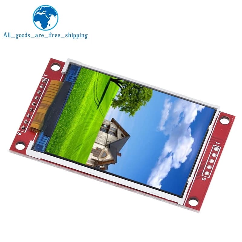 TZT 2.2 Inches 240*320 SPI Points TFT LCD Screen Door Module ILI9341 5 V/3.3 V 2.2 '' 240x320 for Arduino Fai Da Te