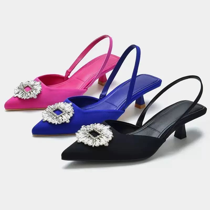Sandali da donna estivi Pantofole con tacco trasparente sexy Sandali Scarpe da donna Tacchi alti sottili Sandali con punta quadrata Scarpe da donna con pompa Ciabatte