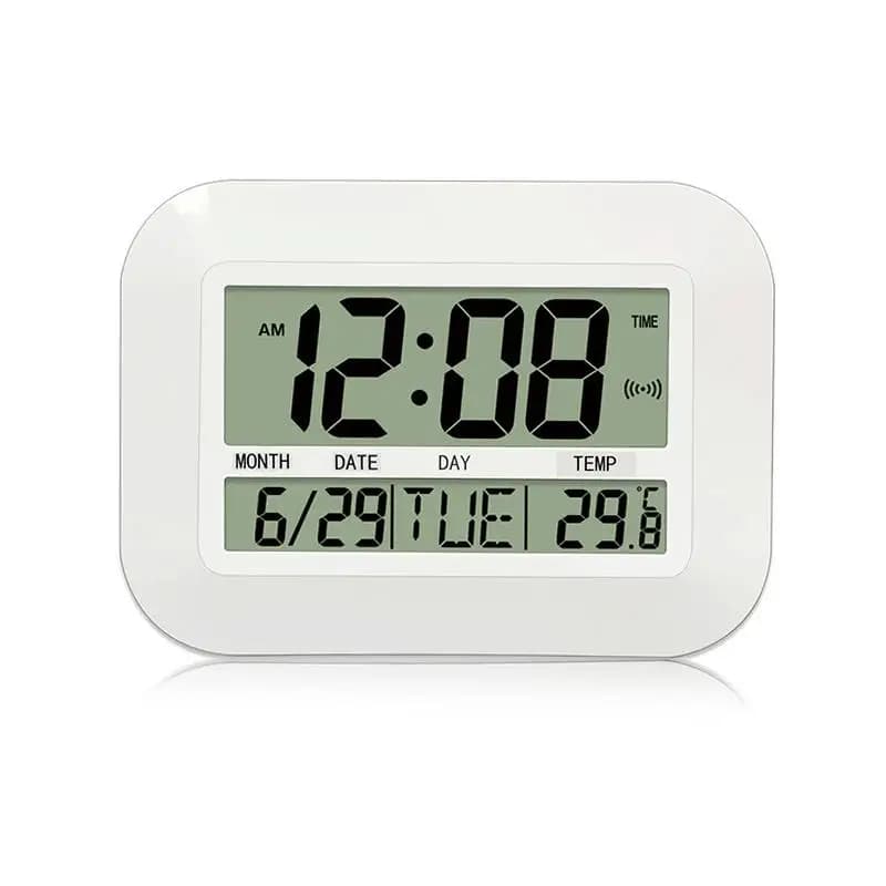 NUOVO grande display digitale LCD orologio da tavolo silenzioso da parete con data della temperatura per la casa soggiorno negozio scuola ufficio hotel sala
