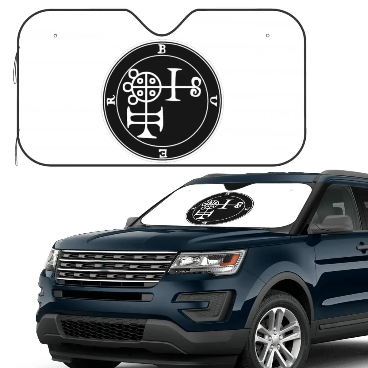 Demon Buer Seal Parasole Parabrezza Parabrezza anteriore per auto Finestra Parasole Accessori Coperture