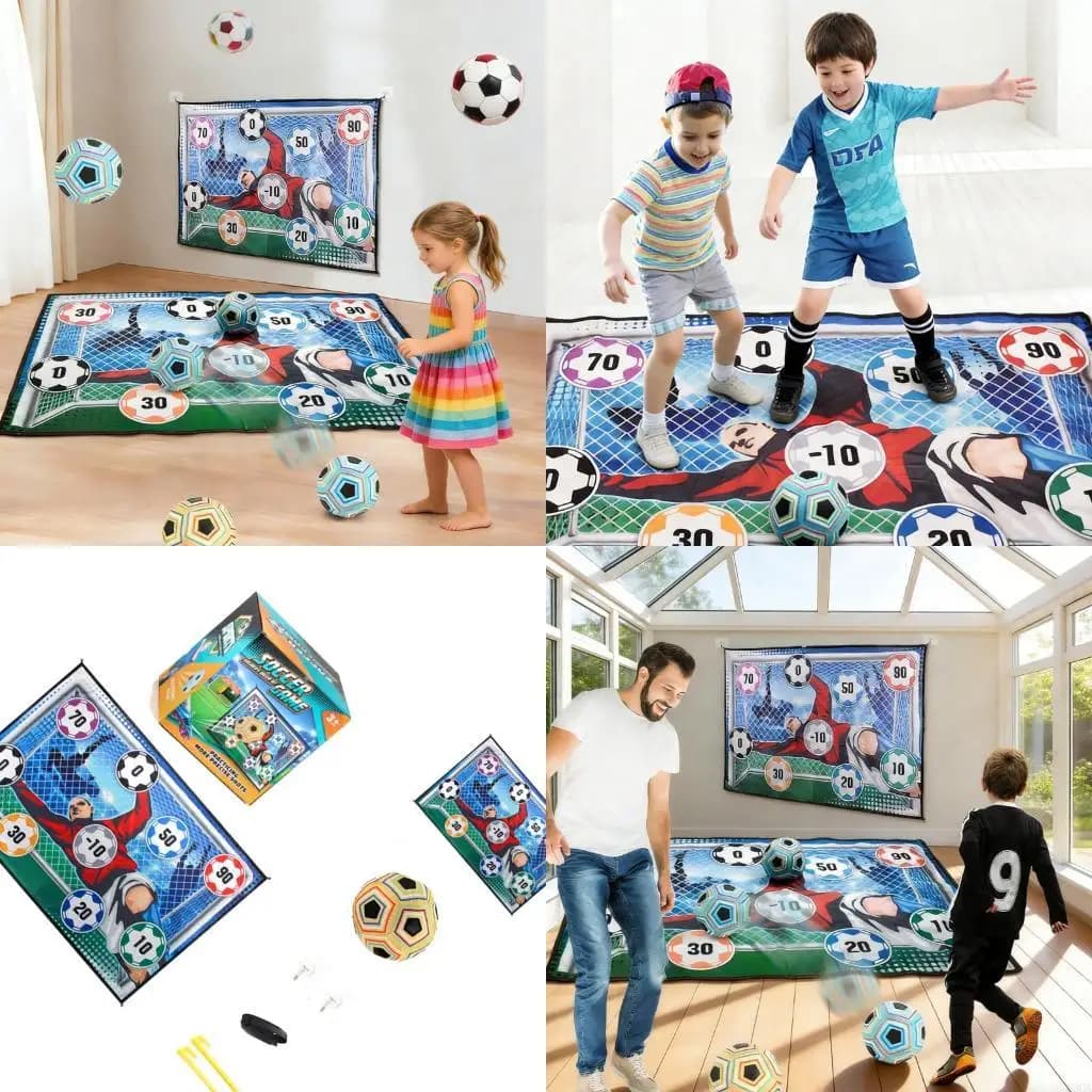 Creativo Gioco da Tavolo per Bambini, Set Calcio Balilla per Due Giocatori, Accessori per Giochi da Tavolo