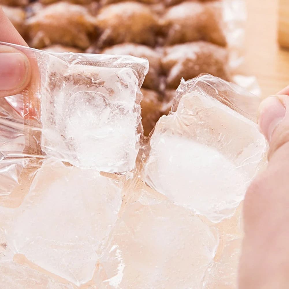10 sacchetti di ghiaccio usa e getta congelati, strumenti per cubetti di ghiaccio, stampi per ghiaccio, gadget da cucina