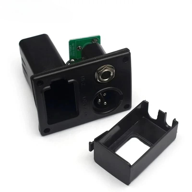Scatola porta batterie per equalizzatore per chitarra acustica da 10 pezzi, adatta per chitarra Ukulele tipo B con 4 pin