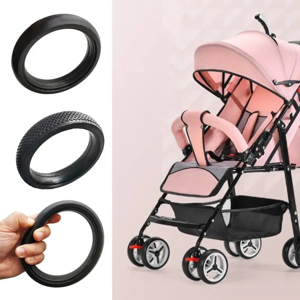 Passeggino in gomma Ruota Pneumatico Cuscinetti silenziosi Durevole Passeggino per bambini Ruota Pneumatico Carrozzina Accessori per Babyzenes Yoyo Yoya YuYu