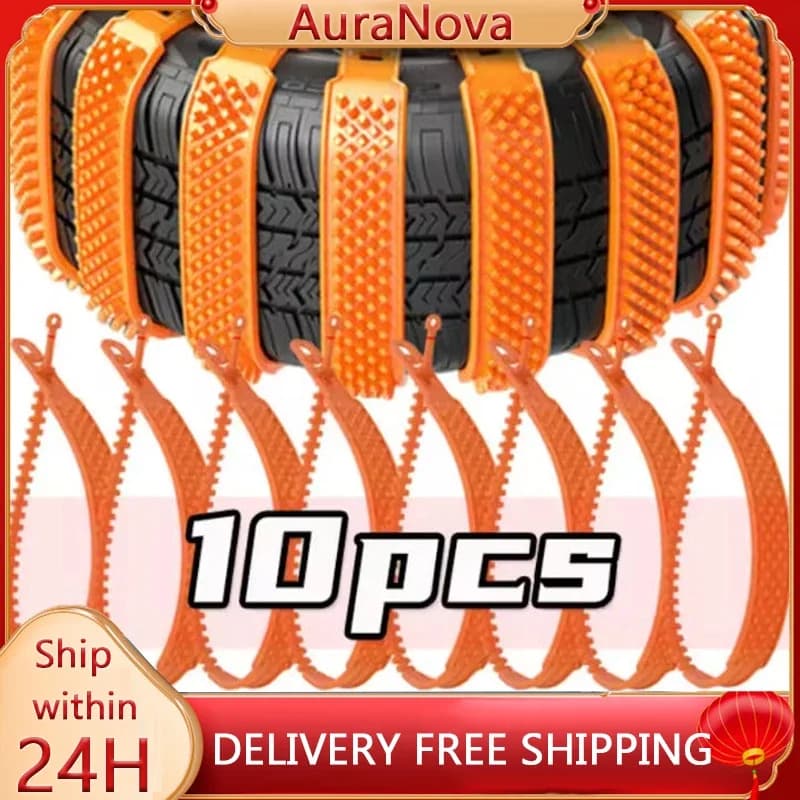 Nuove catene per pneumatici per auto Inverno Neve antiscivolo Fascette per cavi per pneumatici Auto Outdoor Neve Pneumatico Catena antiscivolo Accessori di emergenza