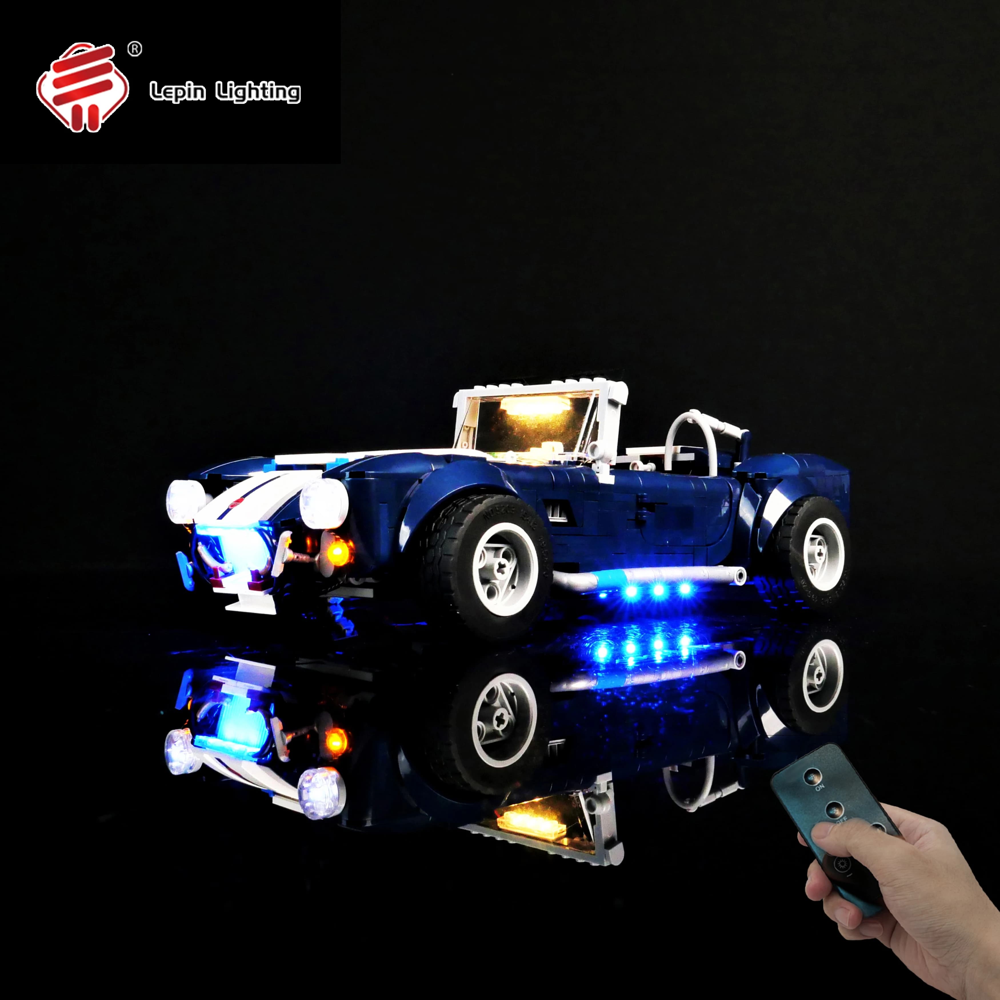 LED Lighting Kit for 10357 Shelby Cobra 427 S/C Bricks Model Decorative Light (No Model Included)