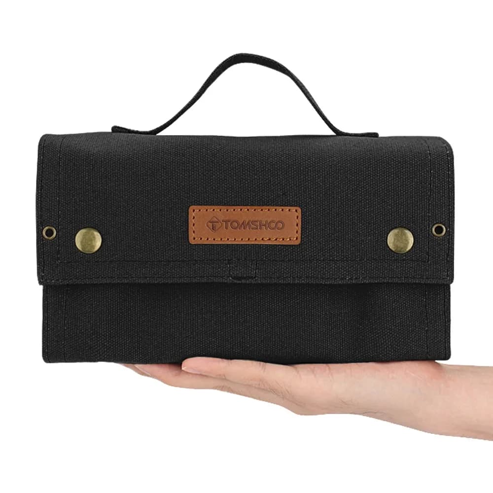 Borsa Portatile in Tela Resistente per Spezie, Mini Set di Bottiglie per Condimenti, Borsa Portaoggetti in Tela per BBQ e Picnic
