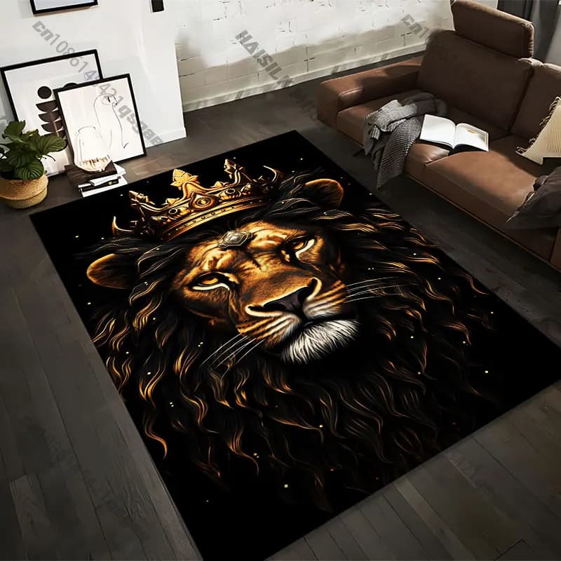 Carpets Printed with Lean Majestic Engraved in 21 Measures, Adult Yoga Mats, Living Room Decoration, Custom Zerbino