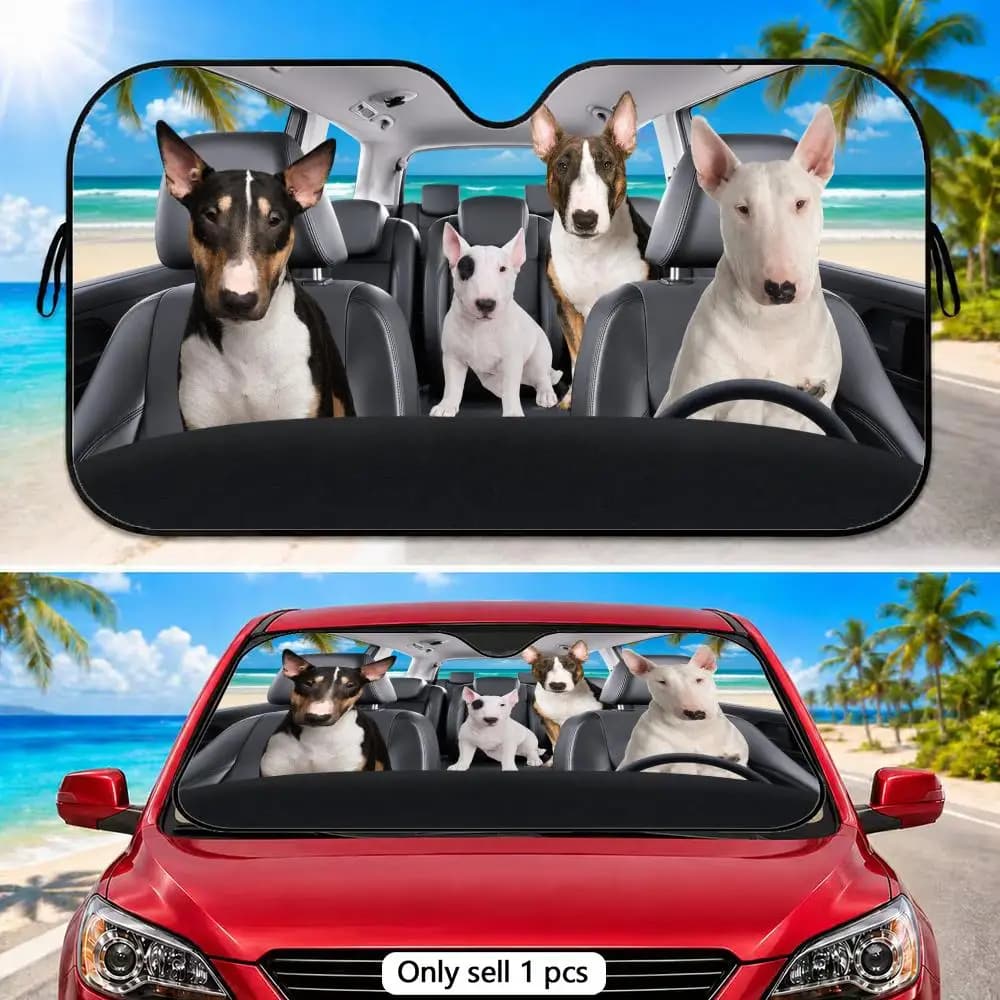 Parasole per Parabrezza Auto Tourist Puppy in Alluminio con Protezione UV Riflettente, Isolamento Termico, Pieghevole, Universale