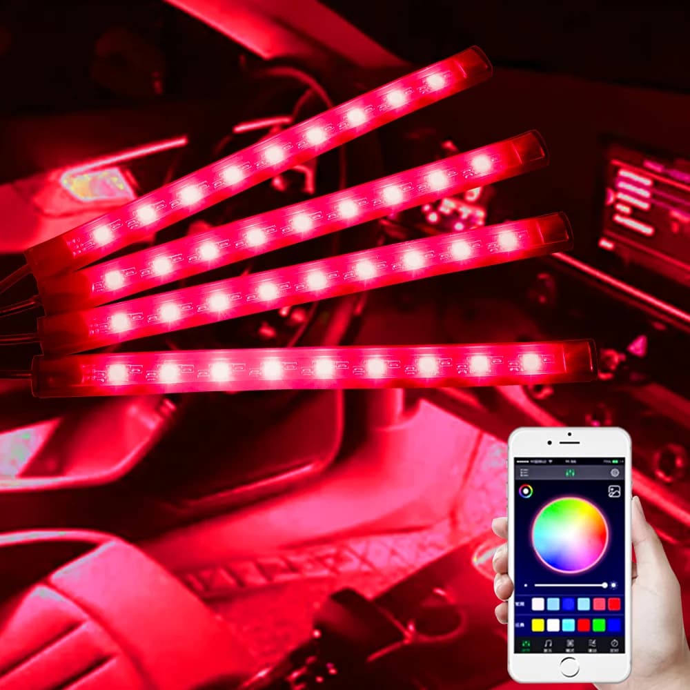 Luce per auto a LED Ambiente interno USB/Cig Striscia LED Illuminazione ambientale Decorazione per auto Accessori interni Regalo per donne Uomini