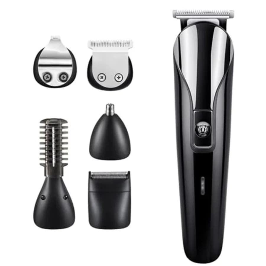 Stainless Steel T-blade men's hair cutter to cut precision facial hair Wet cutter/wire waterproof bucket
