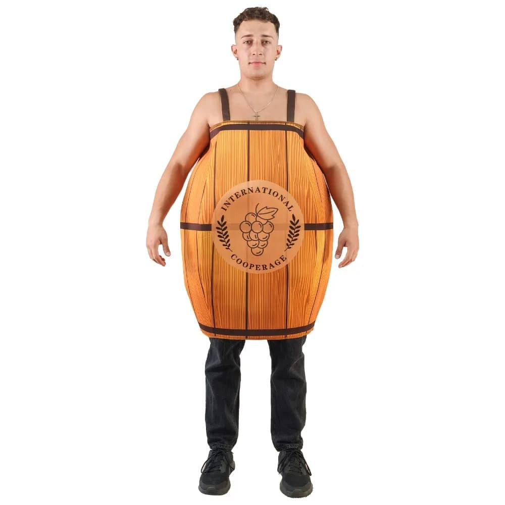Oktoberfest Stage Halloween Barile di birra che gioca al costume da spettacolo per le donne