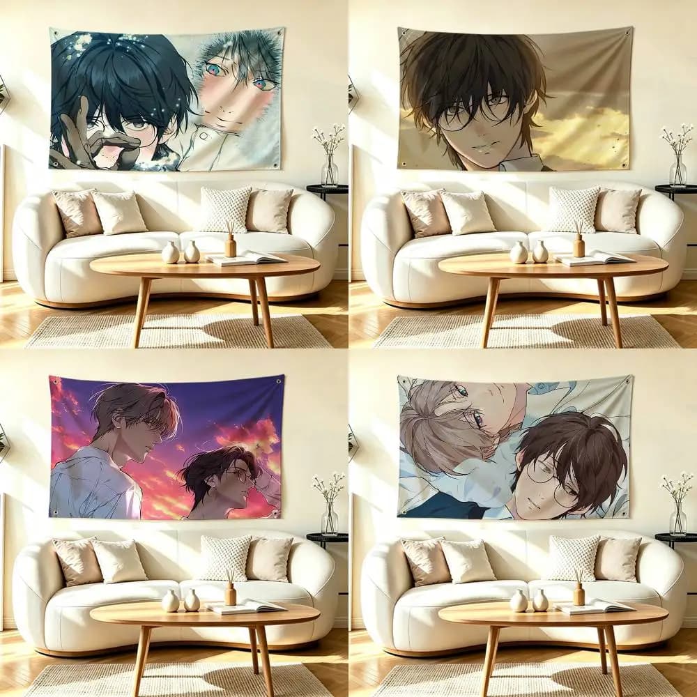 D-Dark Aesthetic School Lost In The Cloud Flags Wall Hanging Tapestry Outdoor Garage Room Decorative flag Background Blanket