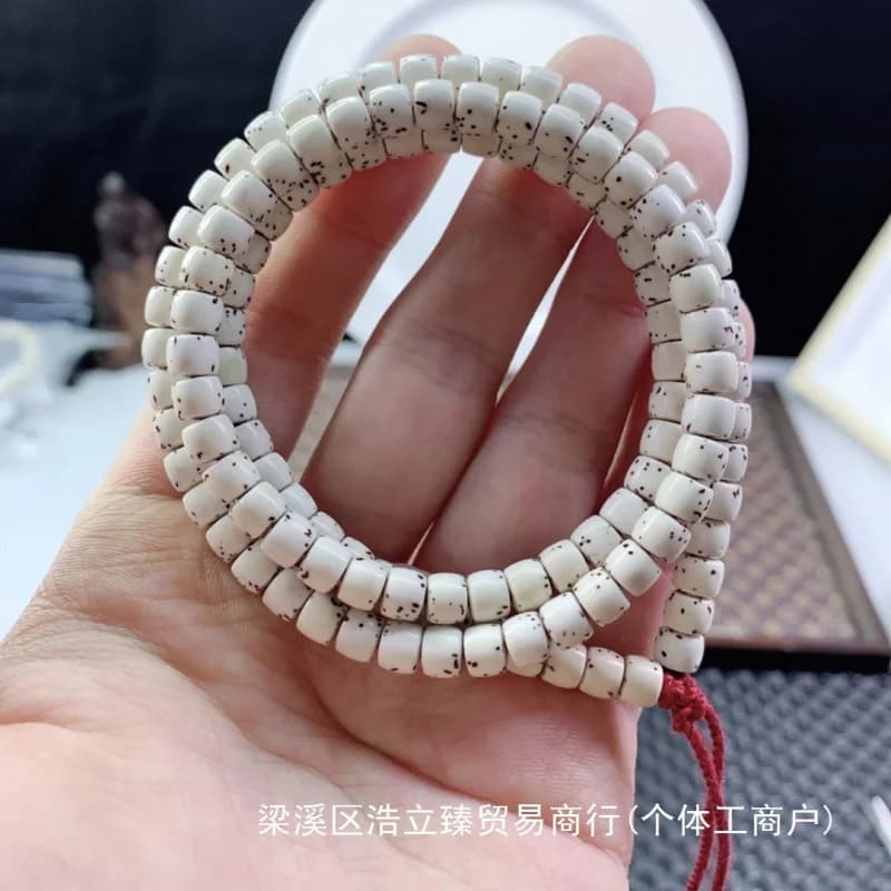 Collana con braccialetto di perline di Buddha vecchio stile Bodhi 108 con grande luna vuota ecologica di Hainan
