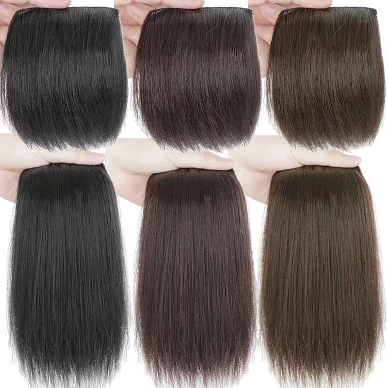 Invisible Hair Fluffy Clip in Head Women Fluff Hair Styling Cushion Hairpieces Pad Short Straight Patch Hair Extension Pieces