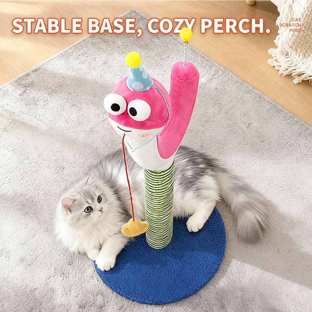 Indoor Small Cat Tree Multi-Level Climbing Frame with Sisal Scratching Post Easy to Assemble All-in-One Cat Toy for Cats