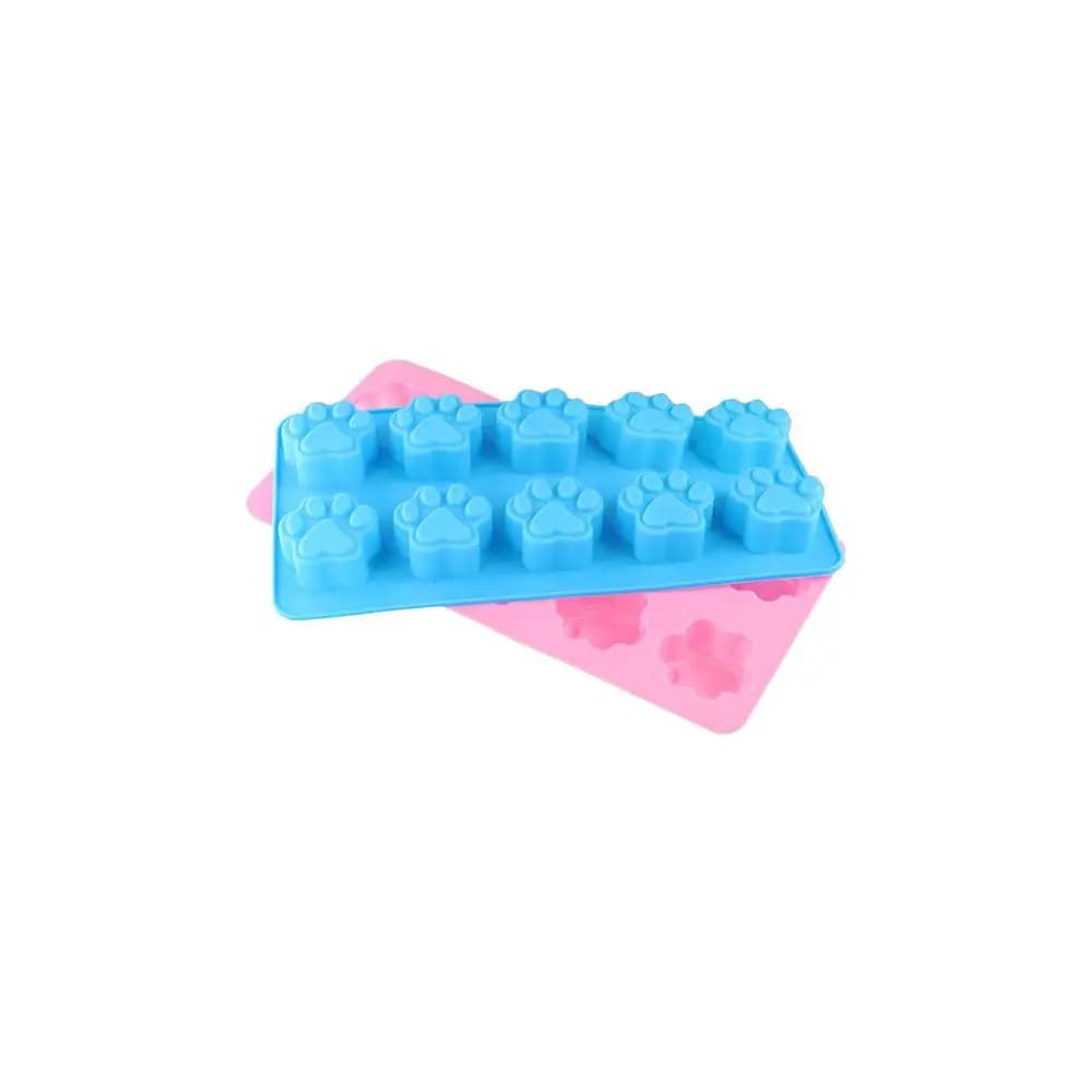 Stampi in Silicone per Ghiaccio a Forma di Osso, Facile da Sformare, Stampi Rettangolari a Zampa di Cane, Resistenti alle Alte Temperature, per Caramelle e Gelatine Fai-da-Te