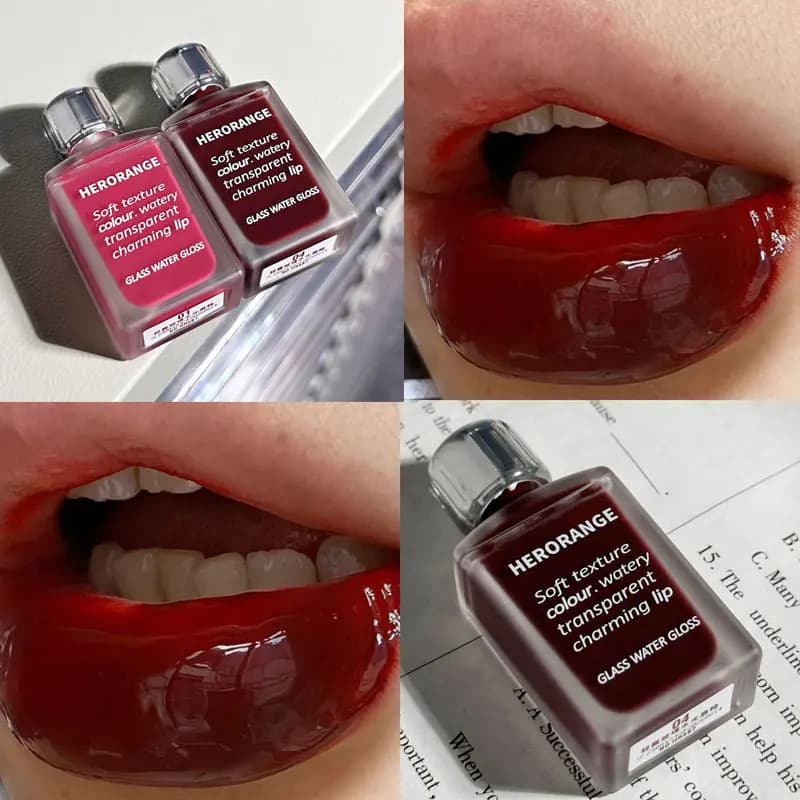 HERORANGE HR567 trasparente Ice Velvet Lip Glaze Matte Pigment Lipstick Lip Gloss studente trucco a prezzi accessibili