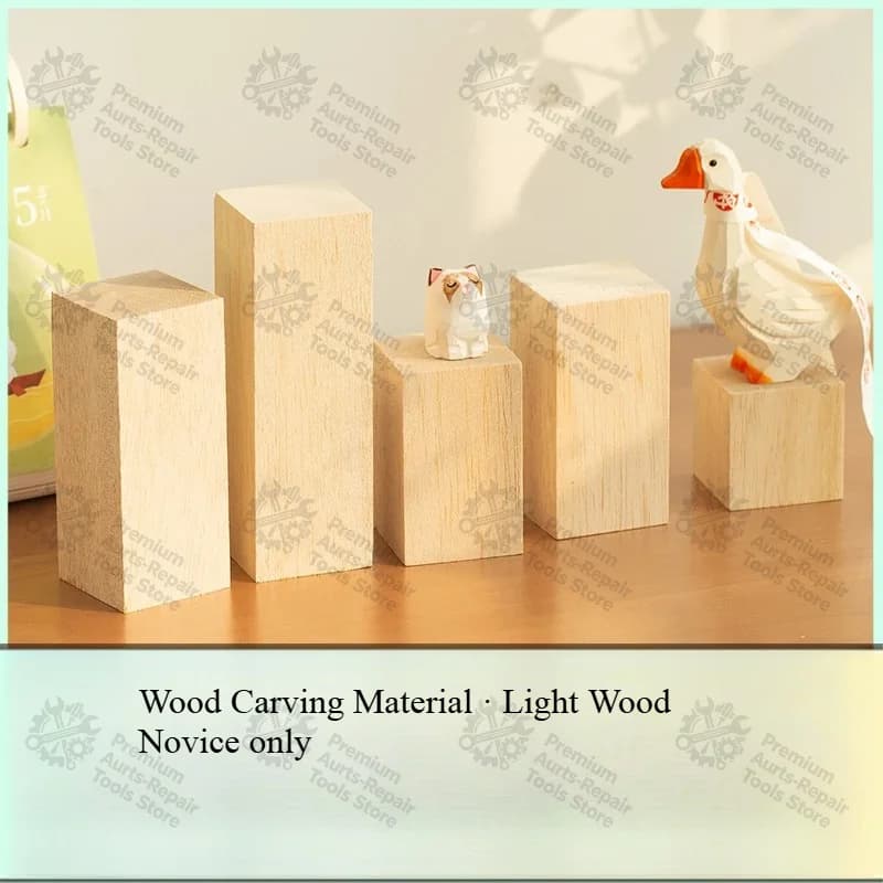Soft Carving Wood Balsa Wood Blocks DIY Wooden Sticks Hand‑Carving Timber Beginner Woodworking Craft Material