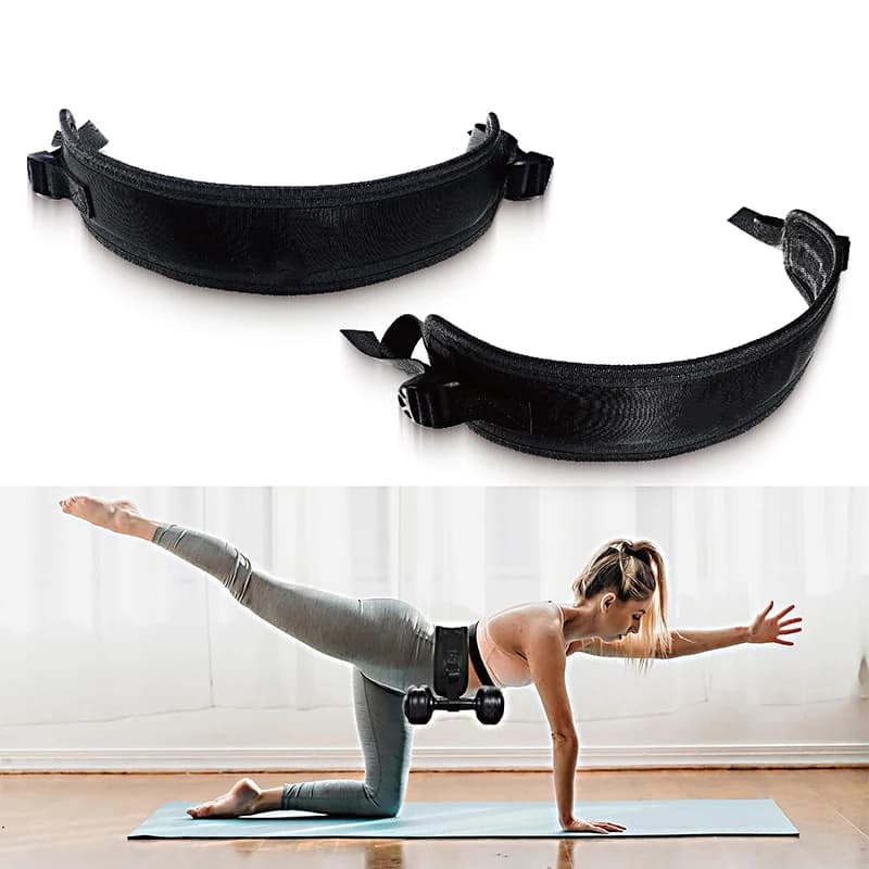 EVA + Webbing Adjustable anti slip belt with handlebars Black hip push belt easy to use