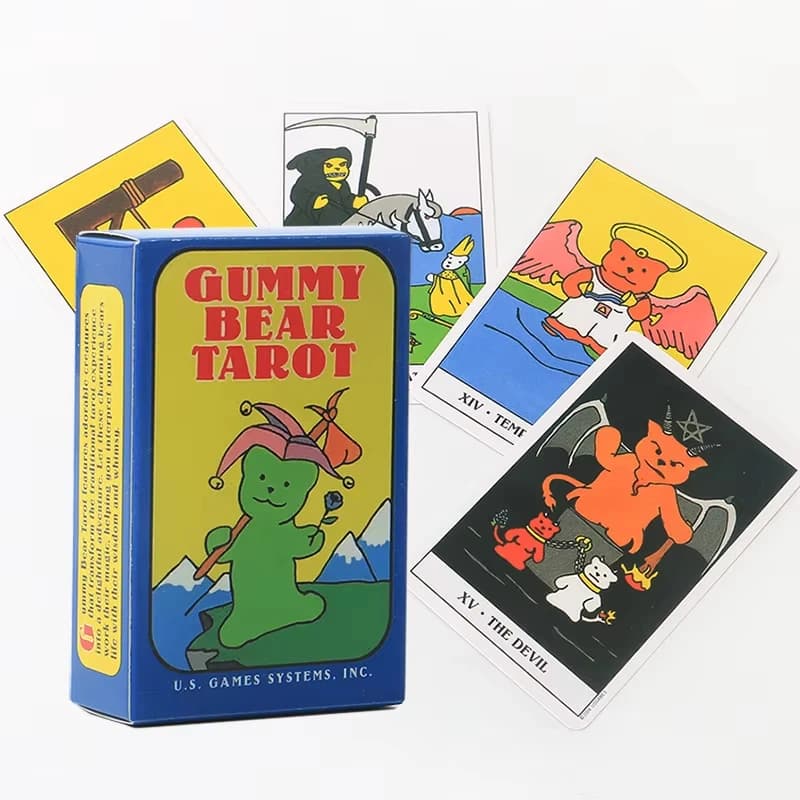 Tarot cards of gummy bear oracle deck board games