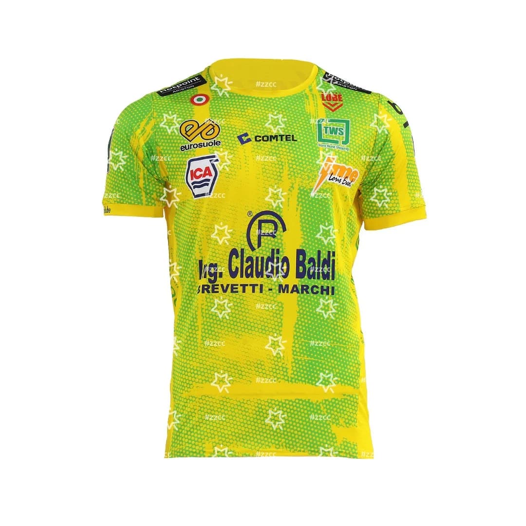 Maglia da pallavolo Cucine Lube Civitanova Home 25-26, Kit allenamento, T-shirt sportiva estiva da uomo, Abbigliamento per bambini, T-shirt Y2K da donna