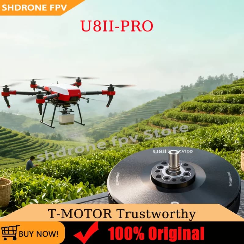 Motore Brushless T-Motor U8II Pro KV100 ad Alta Potenza 1450W per Elicotteri RC, Personalizzabile per Robotica Dinamica ad Alta Coppia