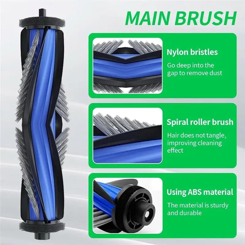 BOFO 14Pcs Vacuum Accesories Kit For ECOVACS DEBOT X8 PRO Brush,Roller Mop,Side Brushes,Filters,Dust Bags