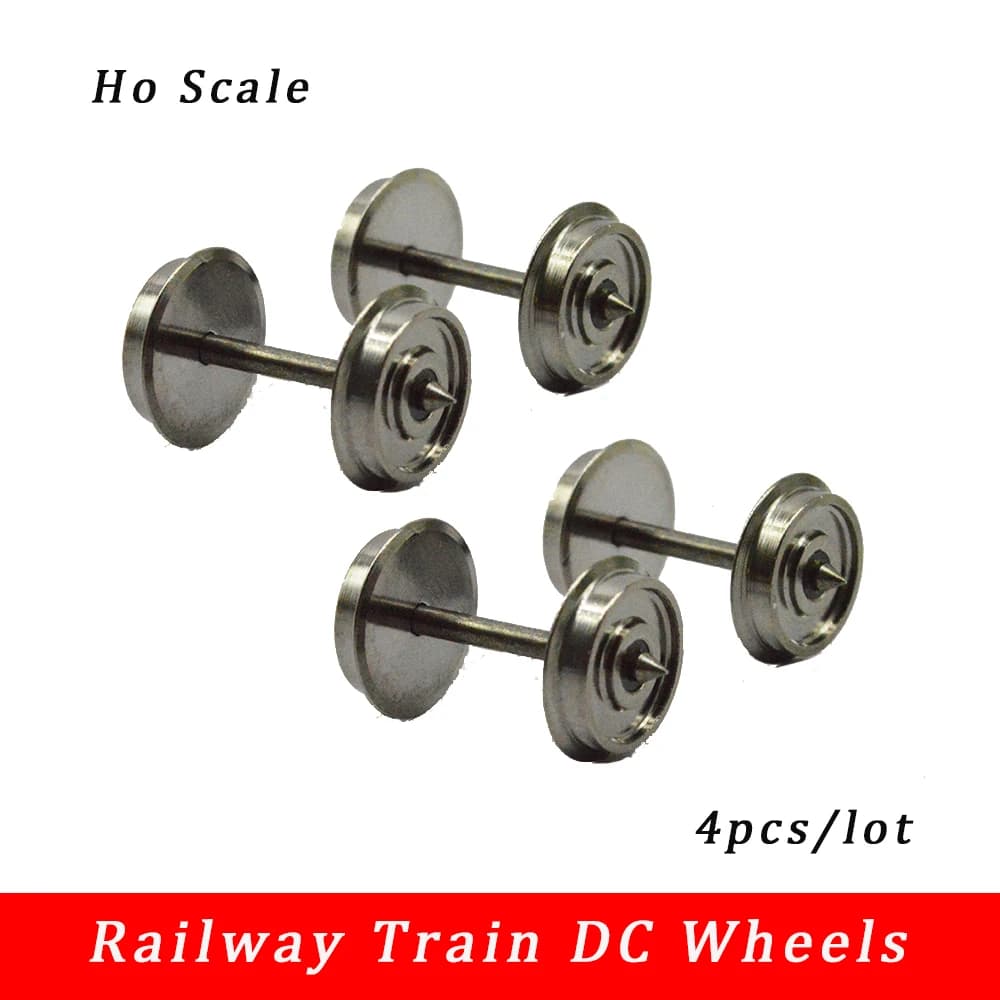 HO 1:87 ruote in metallo per modello di treno Layout ferroviario accessori Diorama fai da te kit di costruzione di modellazione DC 4 pz/lotto