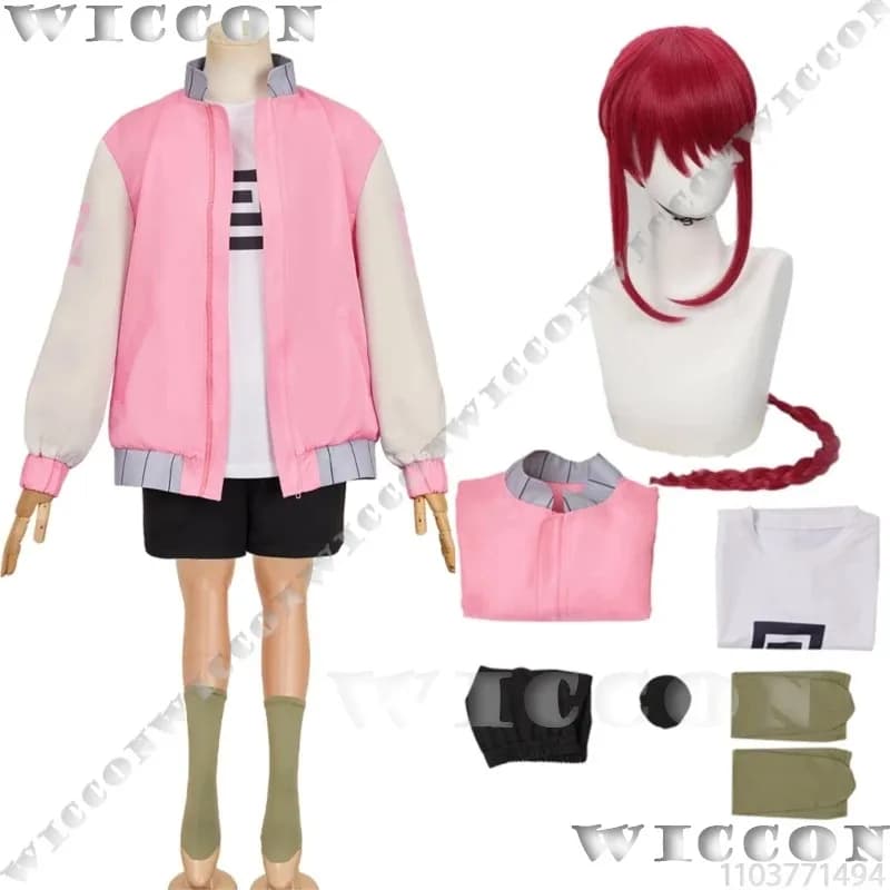 Costume cosplay e parrucca per il anime "Miss Sakamoto's Days" di Little Town Lu. Adatto per feste di Halloween e Natale.
