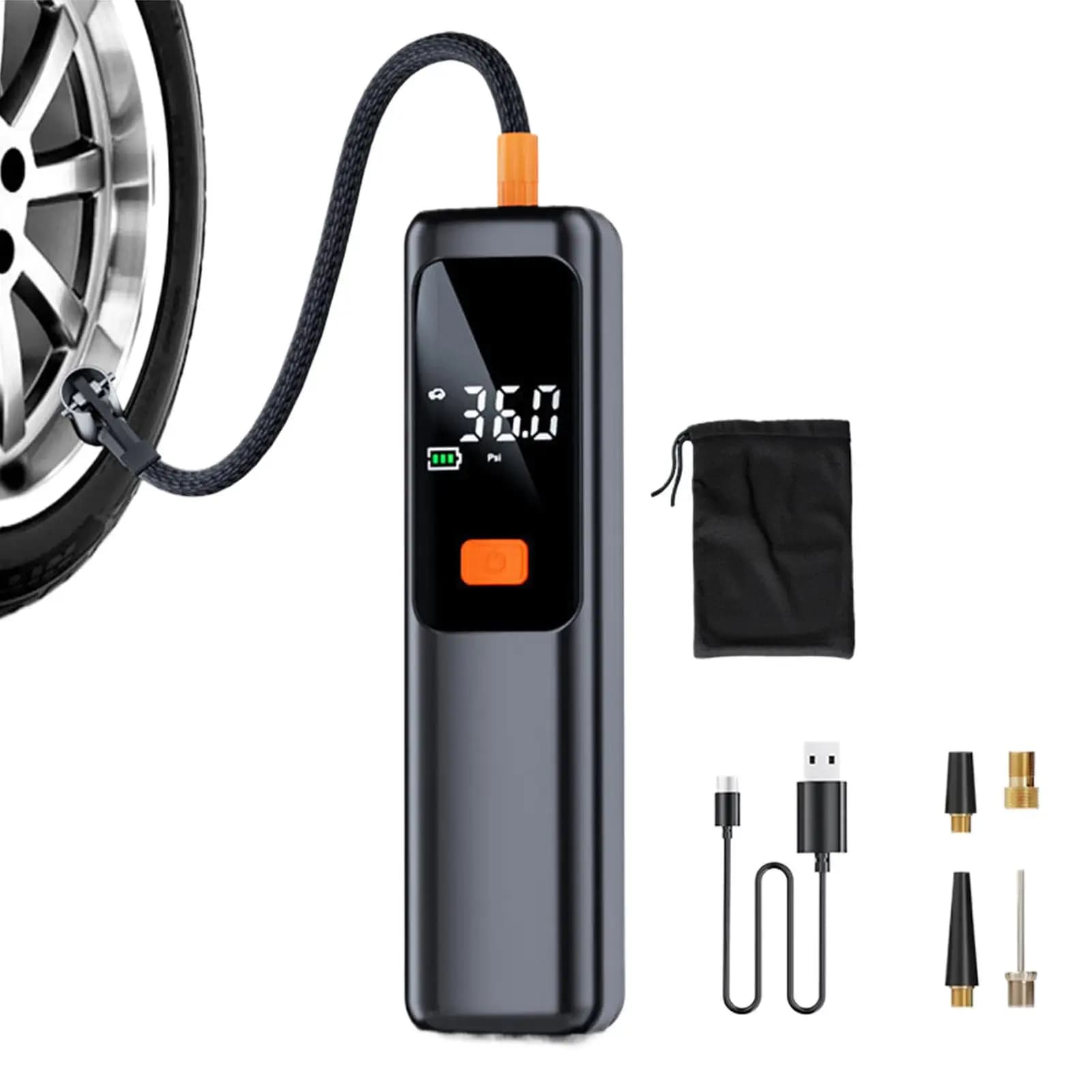 Compressore d'aria portatile per pneumatici per auto Pompa d'aria veloce Gonfiatore per pneumatici Pompa d'aria a pressione precisa per bicicletta moto