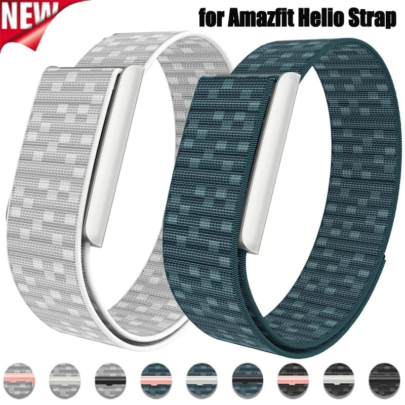 Nylon Loop Band for Amazfit Helio Strap Velcro Arm Band Adjustable Band for Amazfit Helio Smartwatch Correa