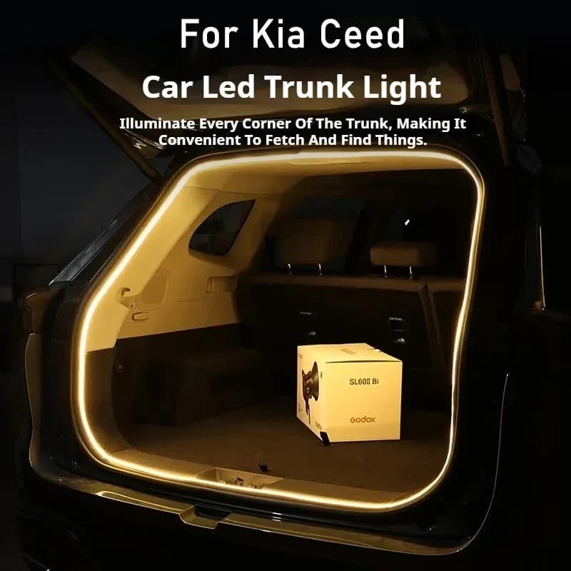 Strisce per barra luminosa a LED per bagagliaio posteriore Striscia per lampada decorativa per interni per bagagliaio adatta per accessori interni auto Kia Ceed Cee'd XCeed