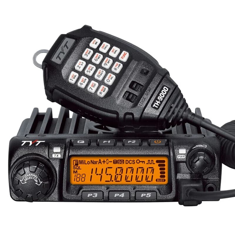 TYT TH-9000D Supporto per auto Radio Walkie Talkie montato su veicolo 60W UHF Ham Radio Ricetrasmettitore 50KM Radio TYT a lungo raggio TH9000D