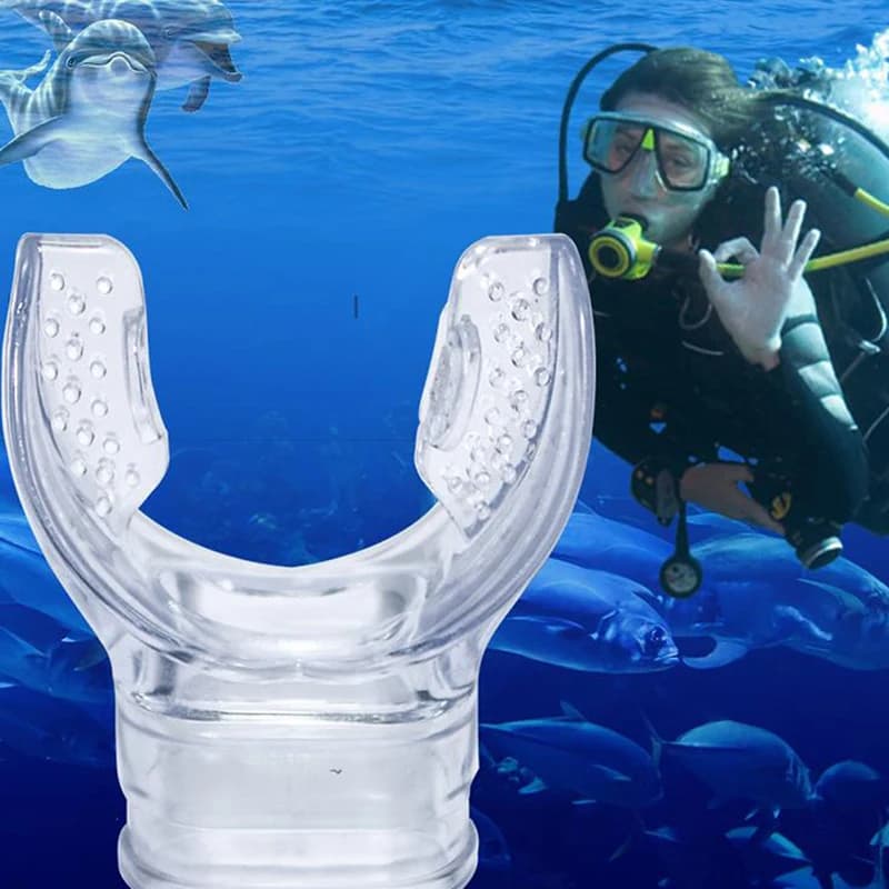 1PC Silicone Soft Scuba Diving Snorkel Mouth Regulator Non-Toxic Equipment Swimming Accessories