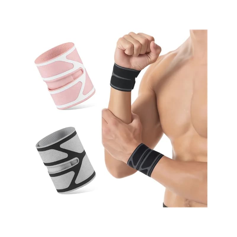 1 Pezzo Fascia da Polso Regolabile a Compressione, Supporto per Polso, Uomo Donna, per Basket, Tennis, Sollevamento Pesi, Tendinite, Sindrome del Tunnel Carpale