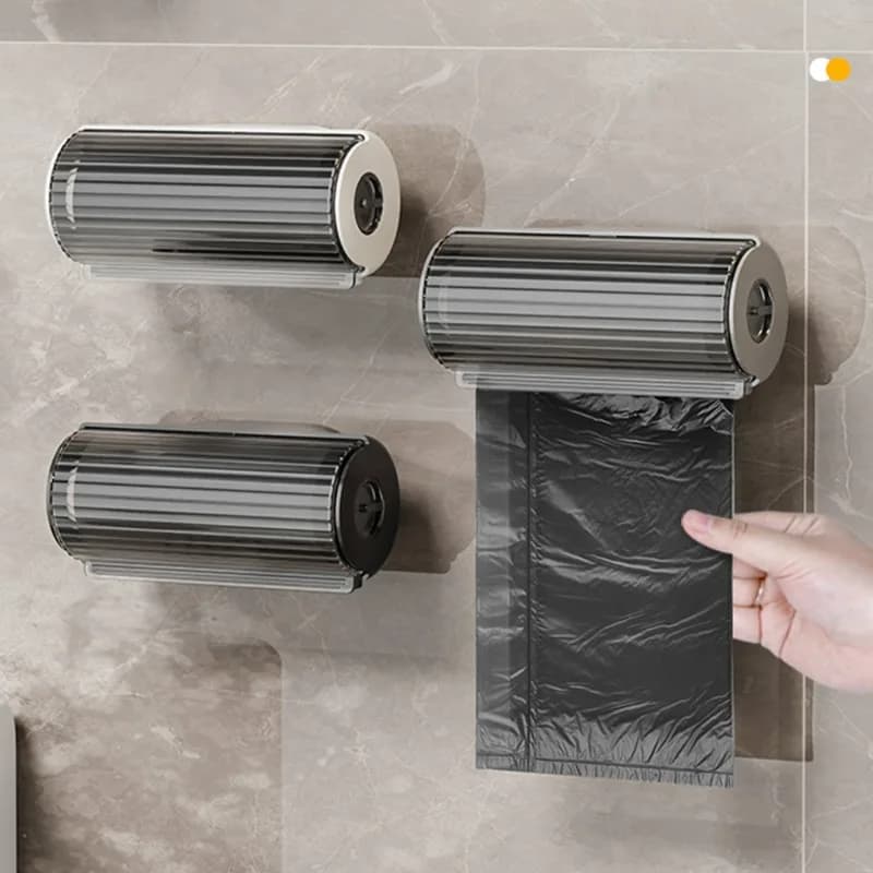 Contenitore per Sacchetti della Spazzatura, Dispenser per Sacchetti di Plastica da Cucina e Bagno, Organizzatore Riutilizzabile per Sacchetti della Spazzatura
