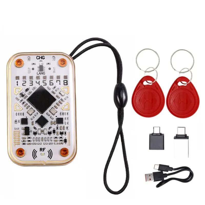 [NUOVO A09R!】 Lettore di chip intelligente Chameleon Ultra RFID + emulatore di smart card portachiavi 2X8268 125K 13,56Mhz IC ID Card Decodifica strumento NFC