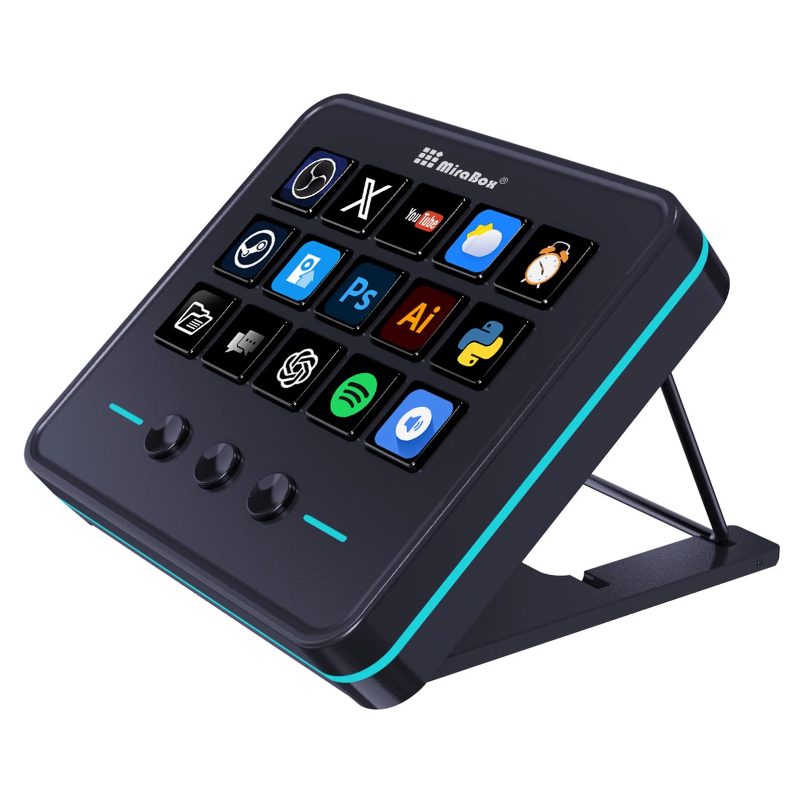 Mirabox Mbox M18 V3 Stream Deck macropad Streamdeck Deck Dock Macro Mini Keyboard Creative Visual Desktop Console Stream Desk