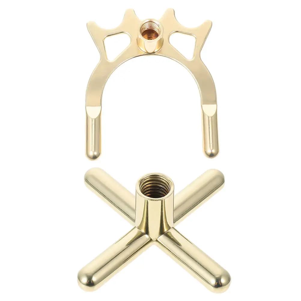 2Pcs Pool Cue Bridge Copper Cross American Style Pool Cue Holder Bridge Stick Billiards Accessories Billiards Accessories