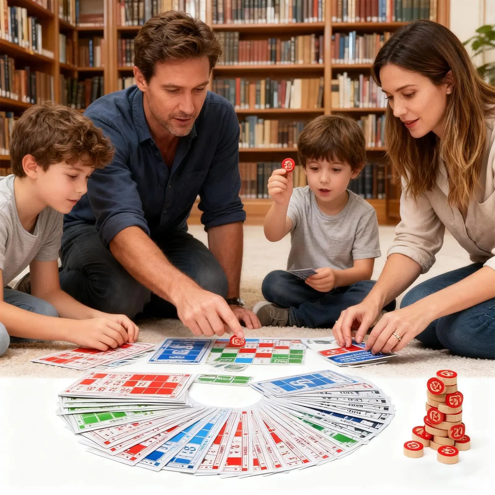 Set da bingo Divertenti giocattoli vintage in legno Gioco di scacchi con grandi carte di stampa per bambini Famiglia Amici Gruppo Gioca a notte Festa a casa Scuola