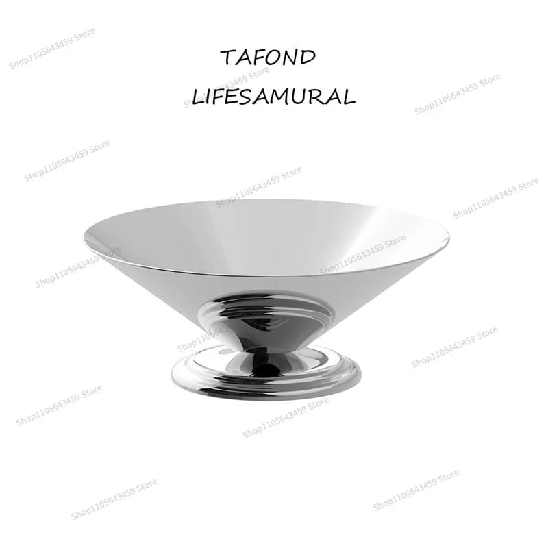 For stainless steel creative snack bowl European light luxury fruit tray dried fruit tray household stainless steel dessert cup