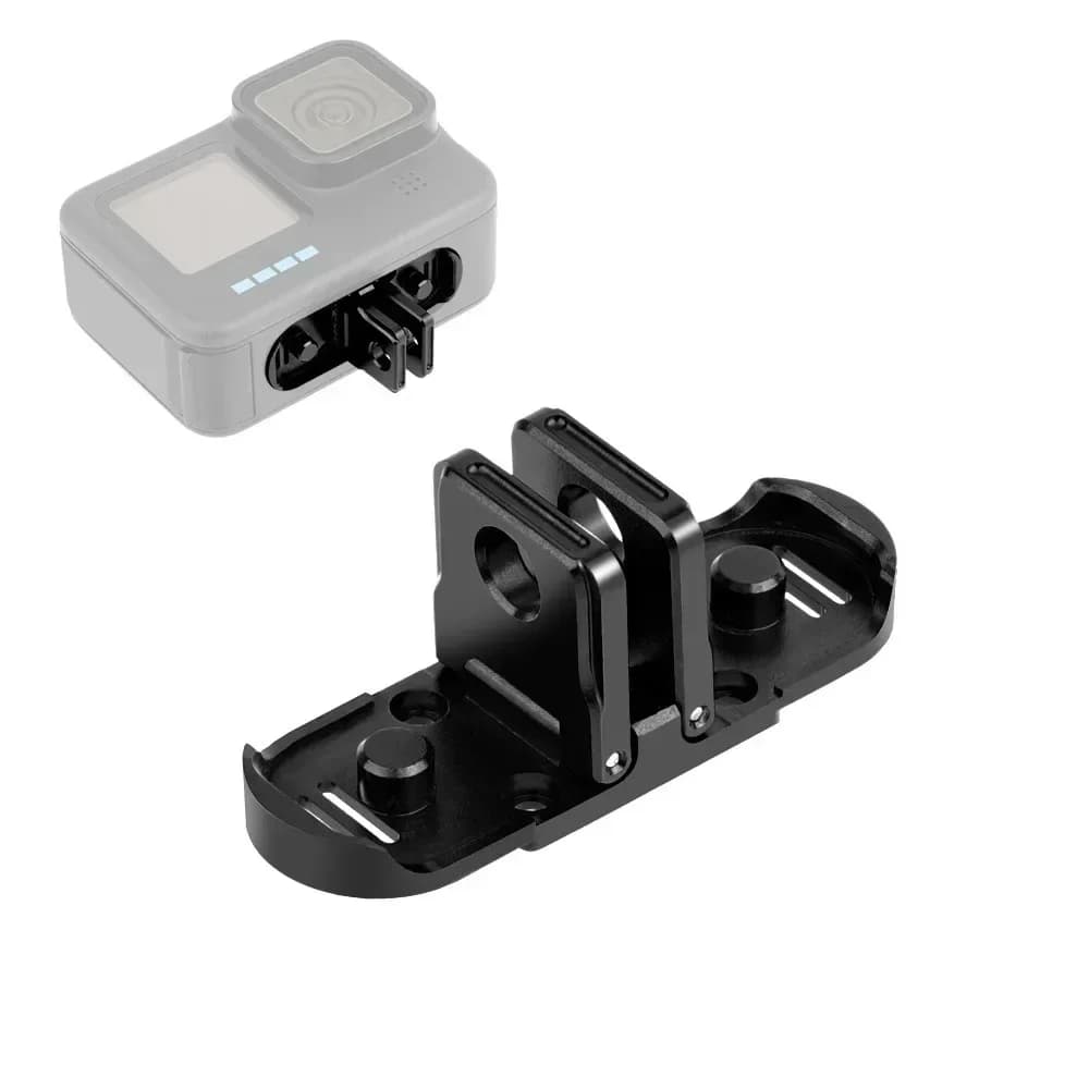 Adattatore Magnetico Pieghevole per GoPro HERO12 11 10 9 8 Max, Base di Montaggio a Sgancio Rapido