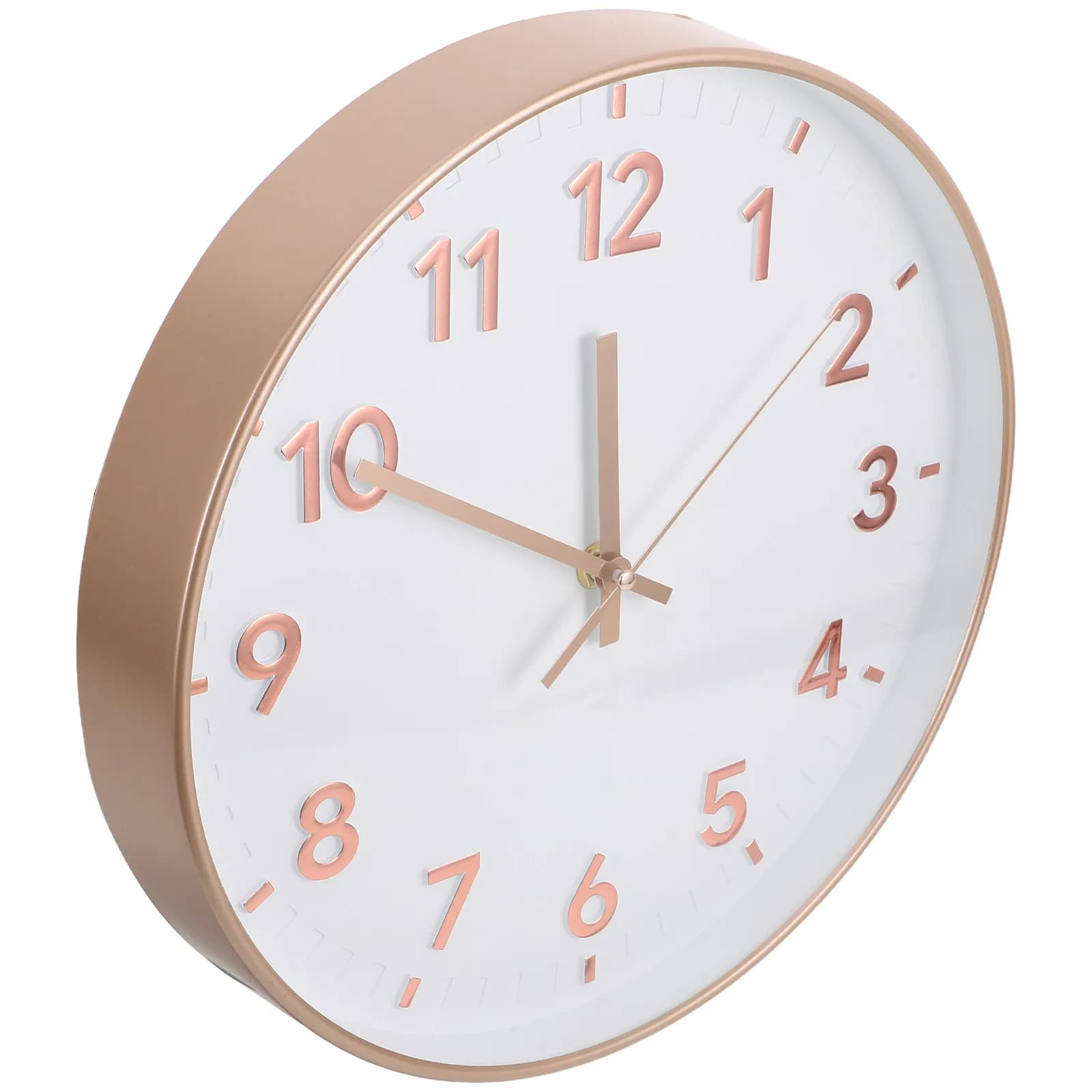 Wall Clock Round 12 Inch Design Modern Minimalist Silent For Living Room Bedroom Kitchen Office
