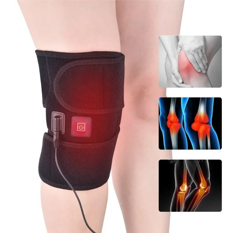Tutore di supporto per l'artrite Terapia di riscaldamento a infrarossi Ginocchiera Assistenza alla riabilitazione Aiuto per il recupero Artrite Sollievo dal dolore al ginocchio