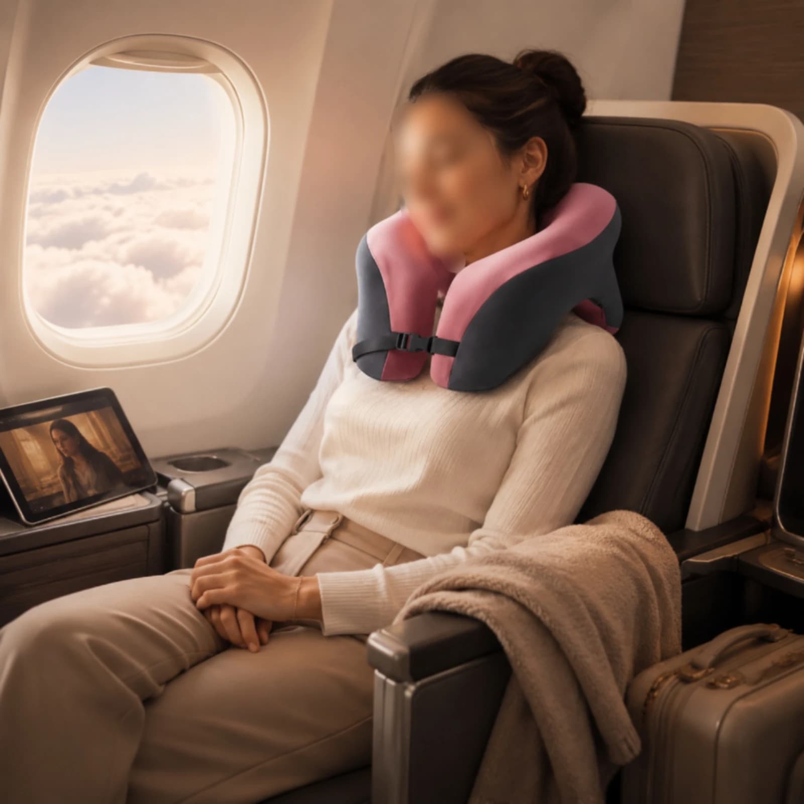 Viscoelastic Foam Neck Pillow Versatile U-Shaped @commute Pillow for Travelers