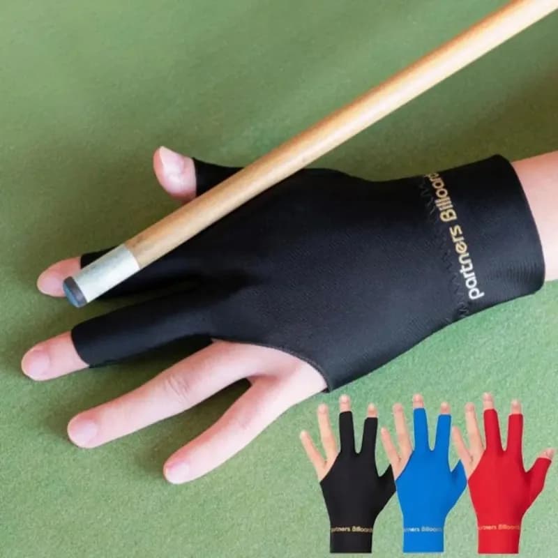 Durable three-tip billiard glove Anti-slip billiard glove Elastic fitness accessories Billiard training glove